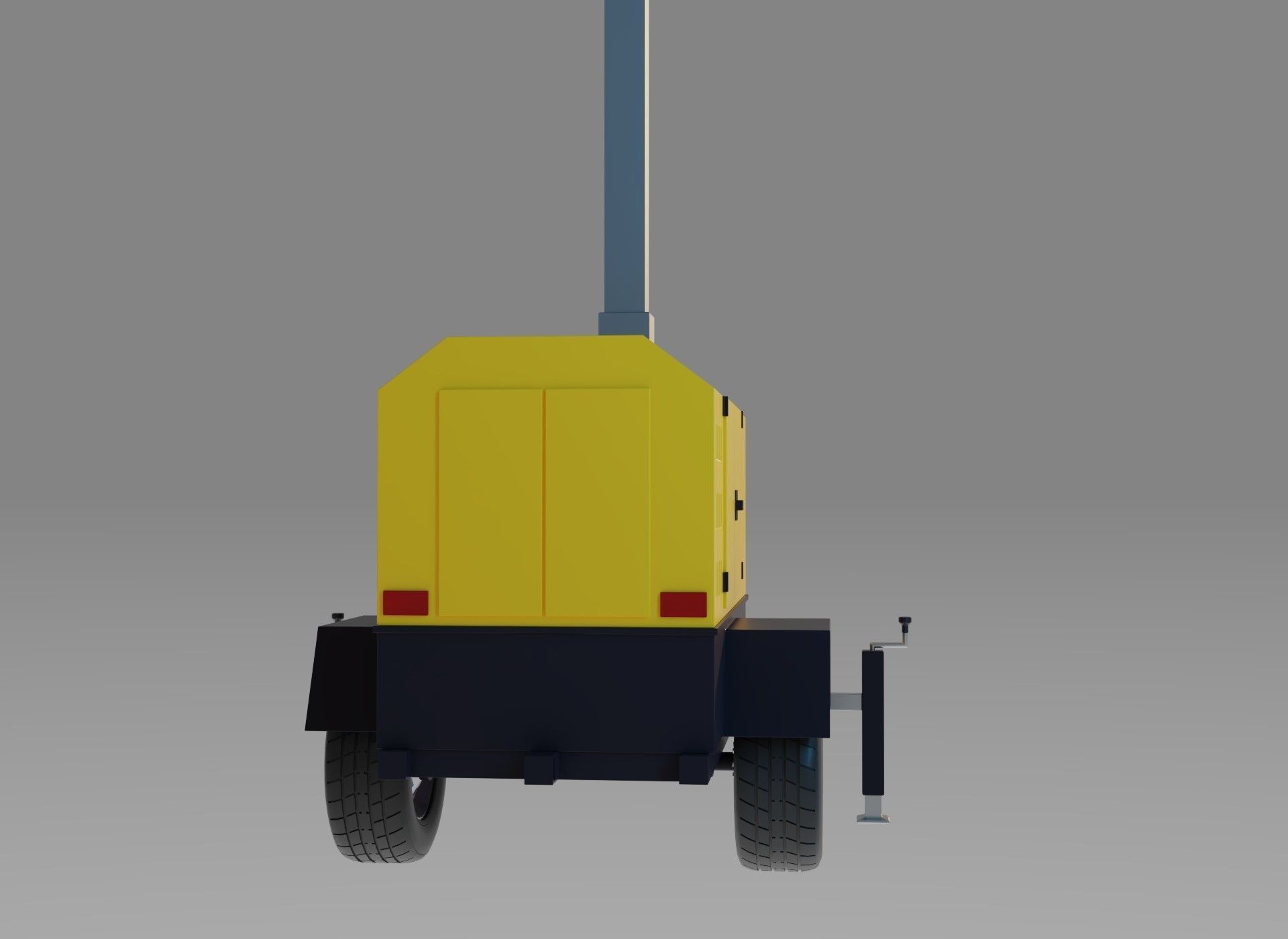 Light Tower Generator - Mobile Lighting 3D model_6