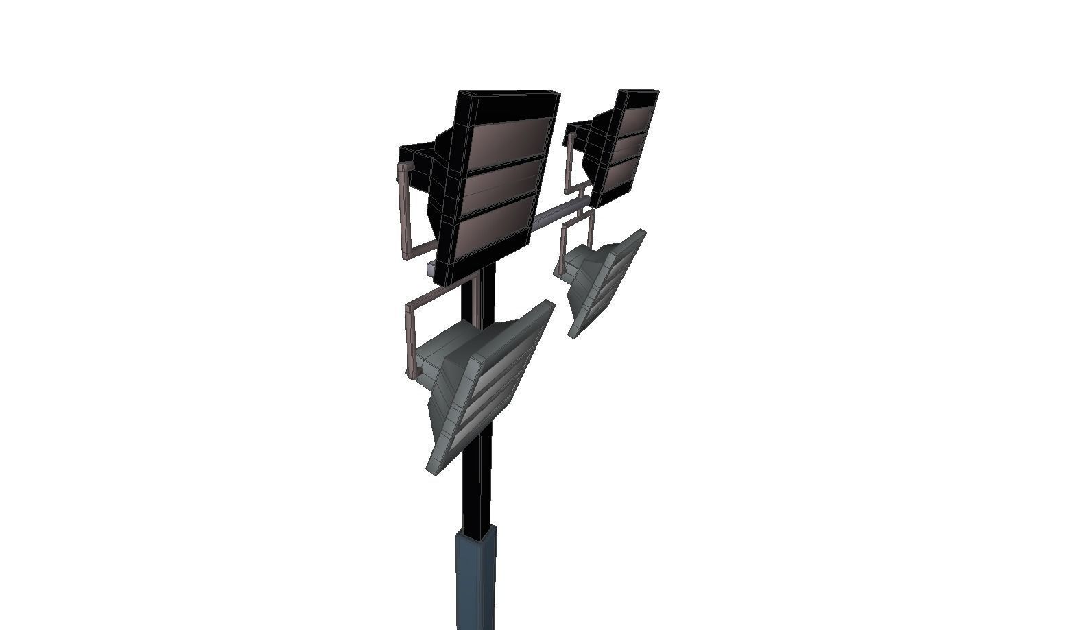 Light Tower Generator - Mobile Lighting 3D model_16
