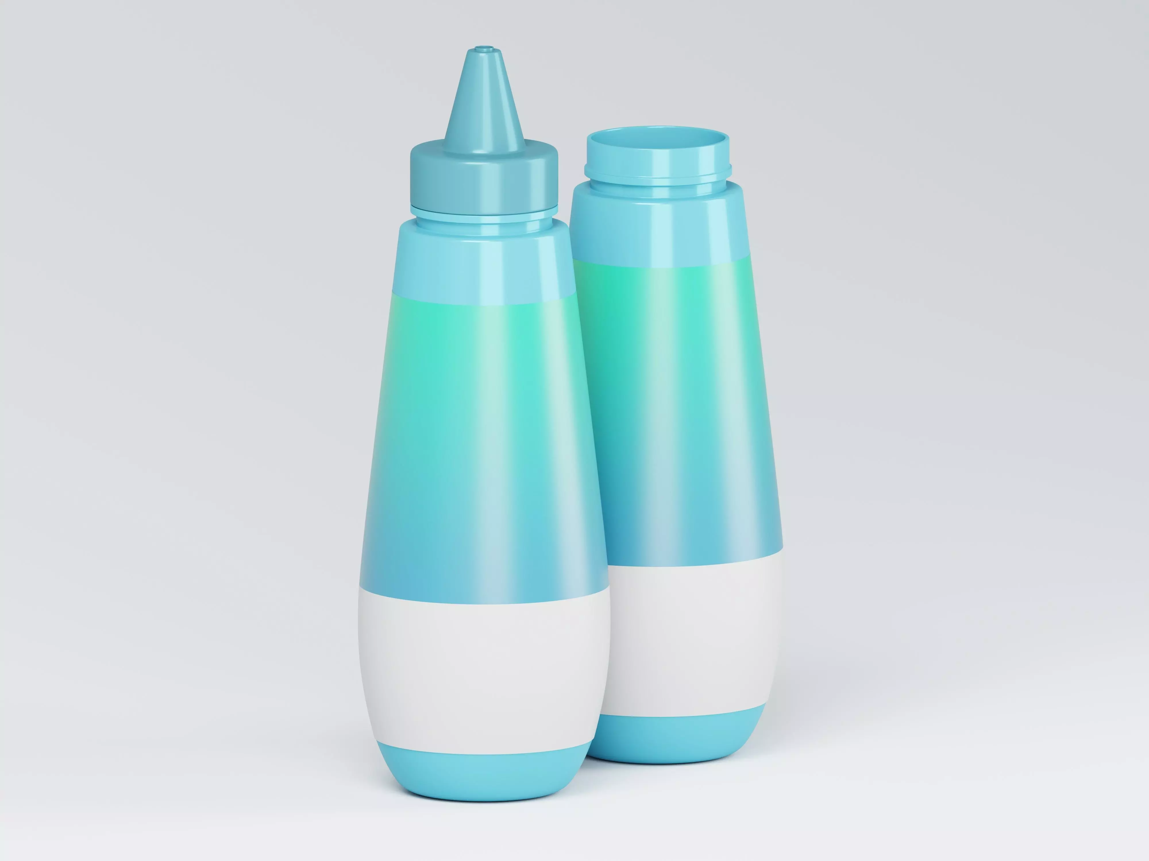 Ketchup Bottle 3D Model Low-poly 3D model_0