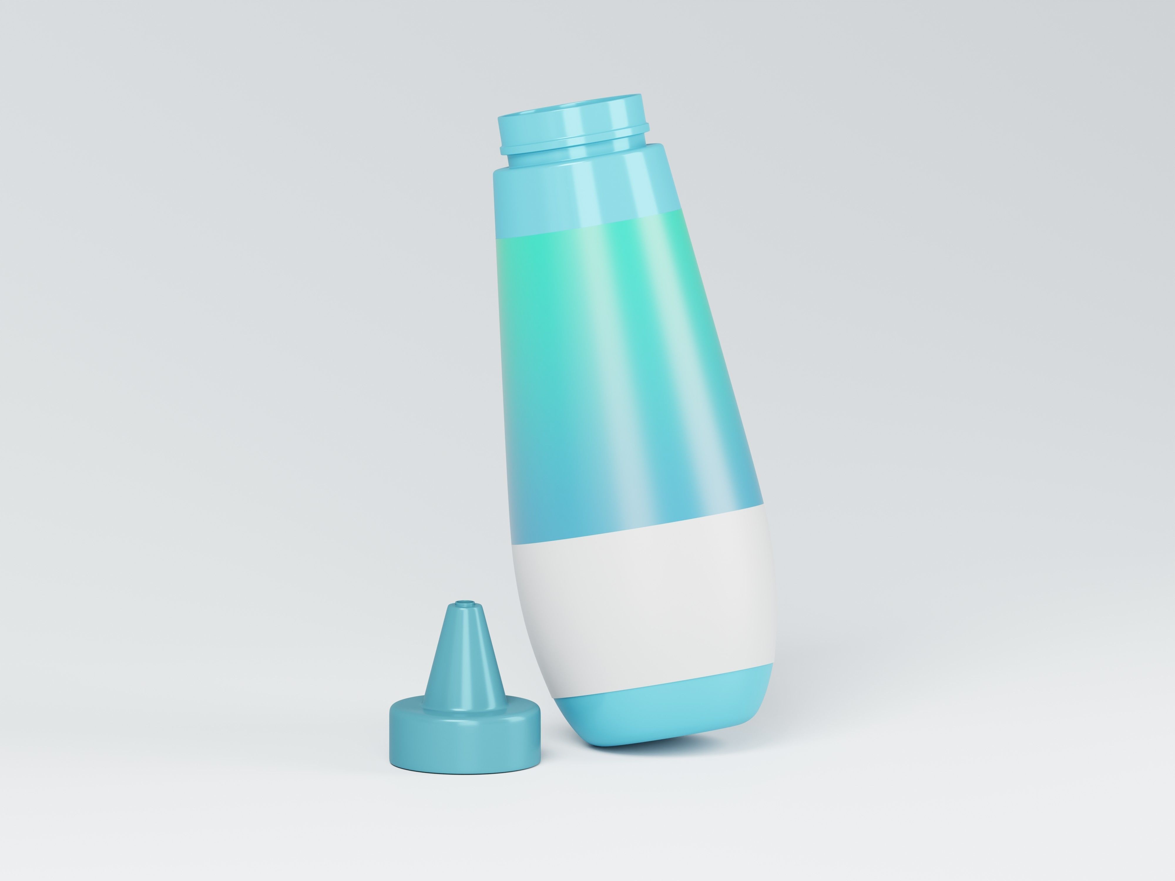 Ketchup Bottle 3D Model Low-poly 3D model_3