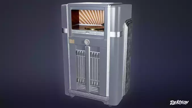 ART DECO - Jukebox 01 - LOW POLY