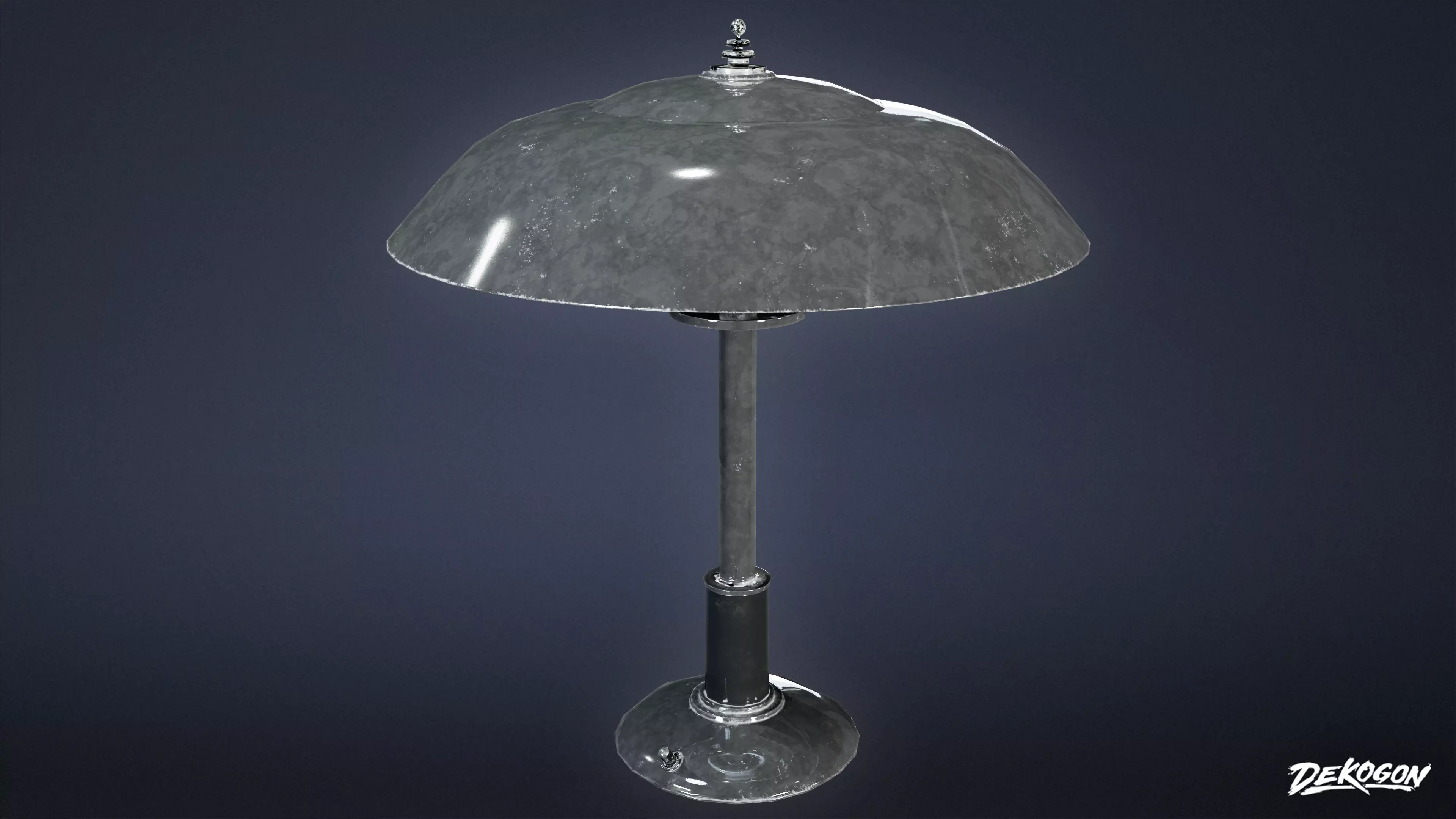 ART DECO - Lamp 01 - LOW POLY Low-poly 3D model