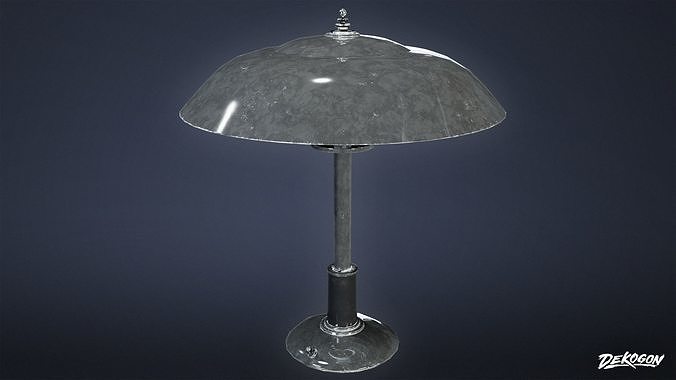 ART DECO - Lamp 01 - LOW POLY Low-poly 3D model