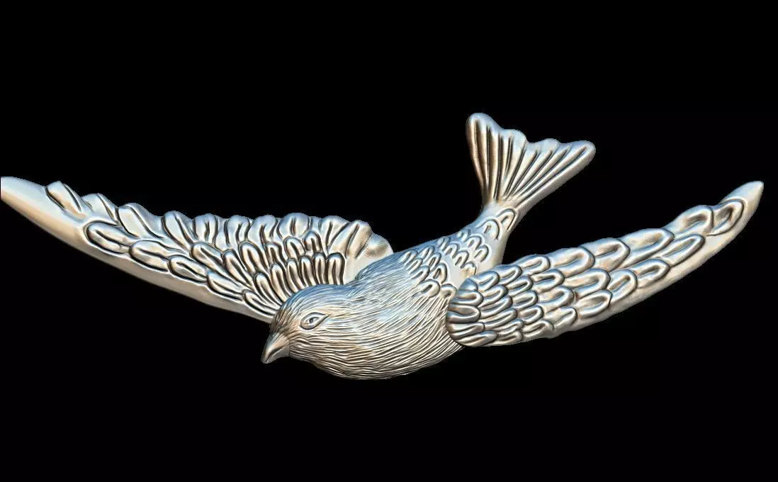 Bird Dove pendant 3D print model_0