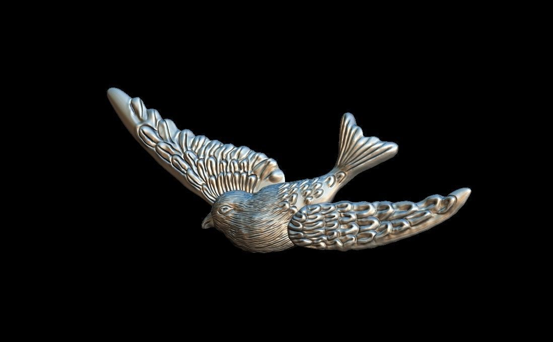 Bird Dove pendant 3D print model_2