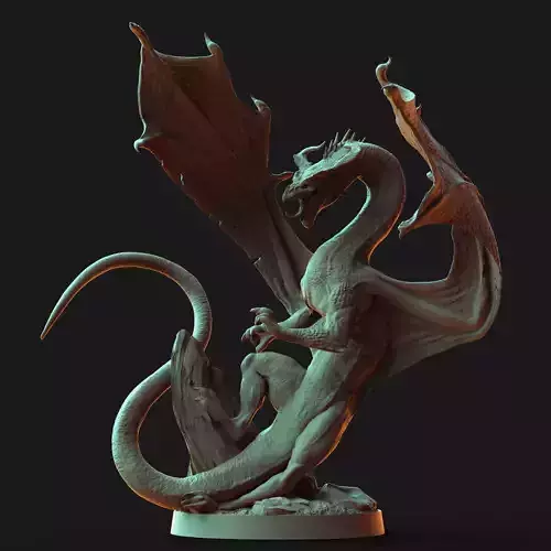 Customizable Dragon 3D print model