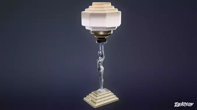 ART DECO - Lamp 03 - LOW POLY