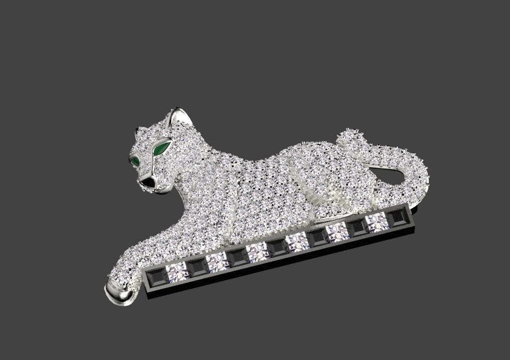 brooch 3D print model_6