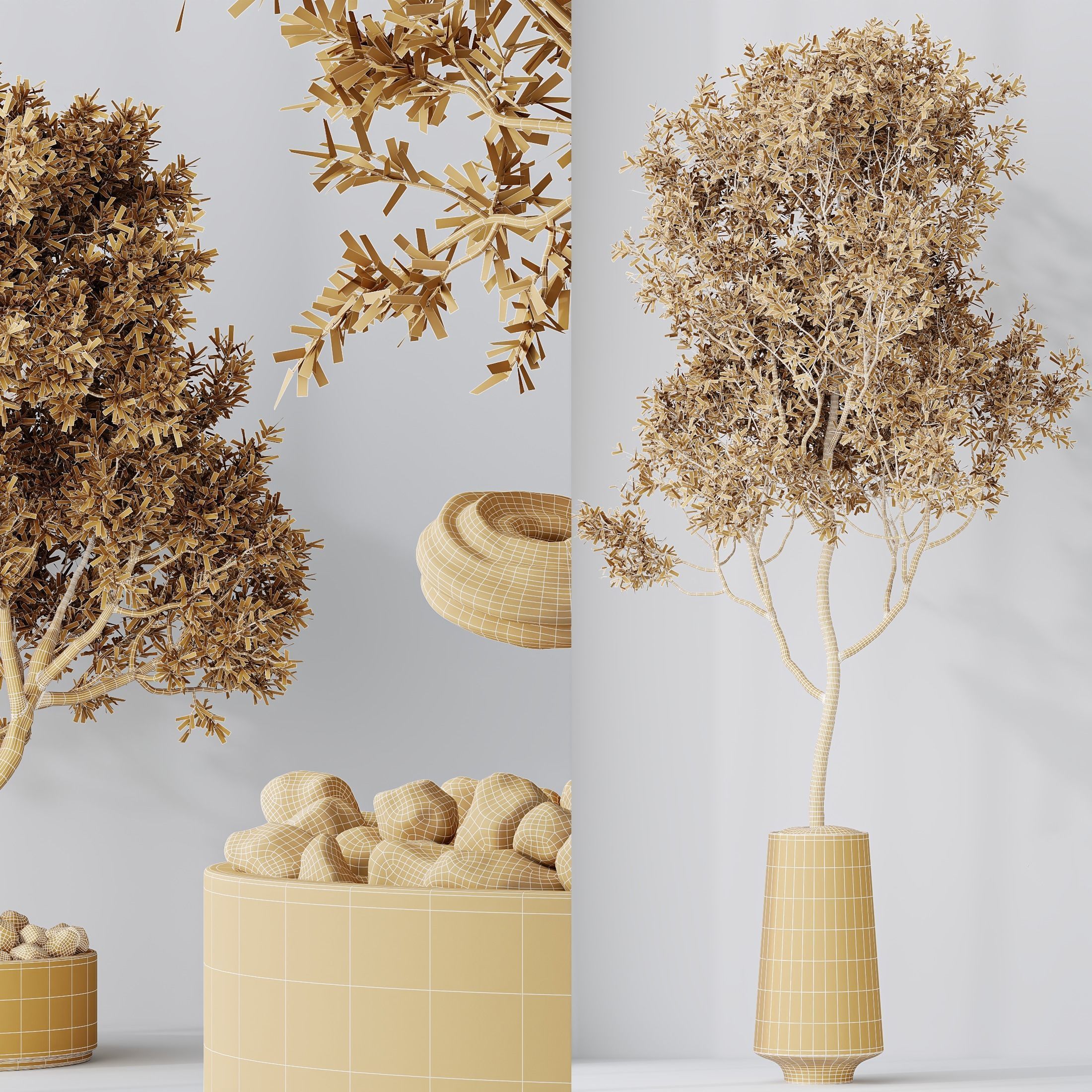 12 Different SETS of Plant Indoor SET VOL151 3D Model Collection_51