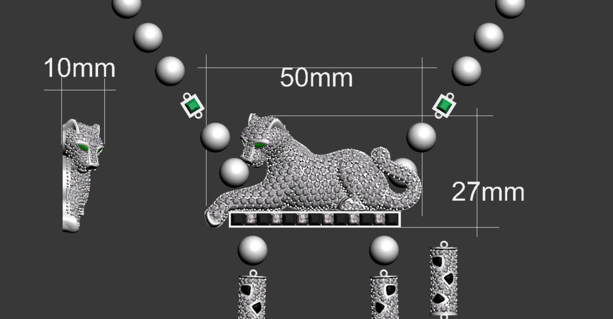 necklace 3D print model_2