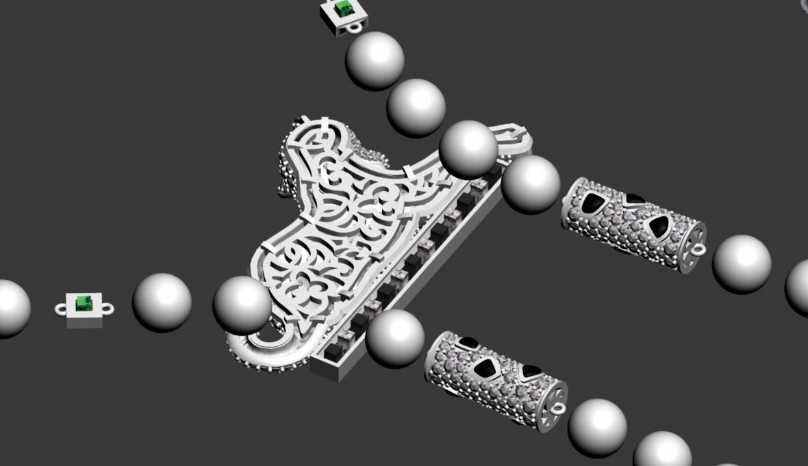 necklace 3D print model_3