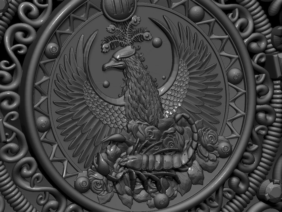 Zodiac sign Scorpio Horoscope pendant  Print Model  3D print model_4