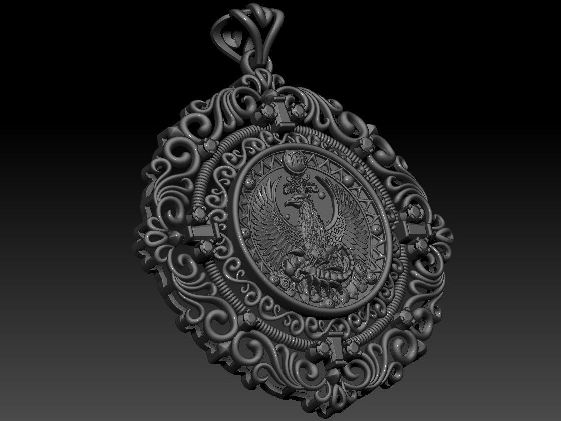 Zodiac sign Scorpio Horoscope pendant  Print Model  3D print model_6