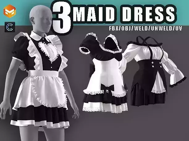 3 maid dress