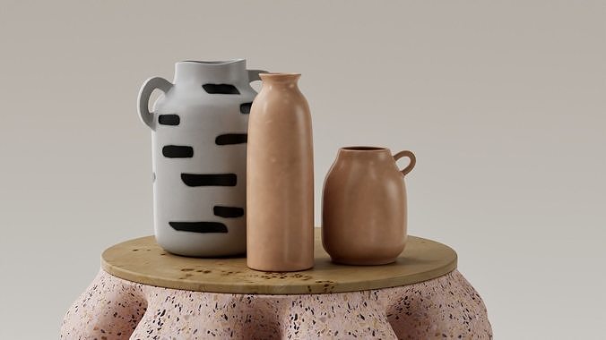 Set jarrones decorativos - floreros - vasos 3D print model