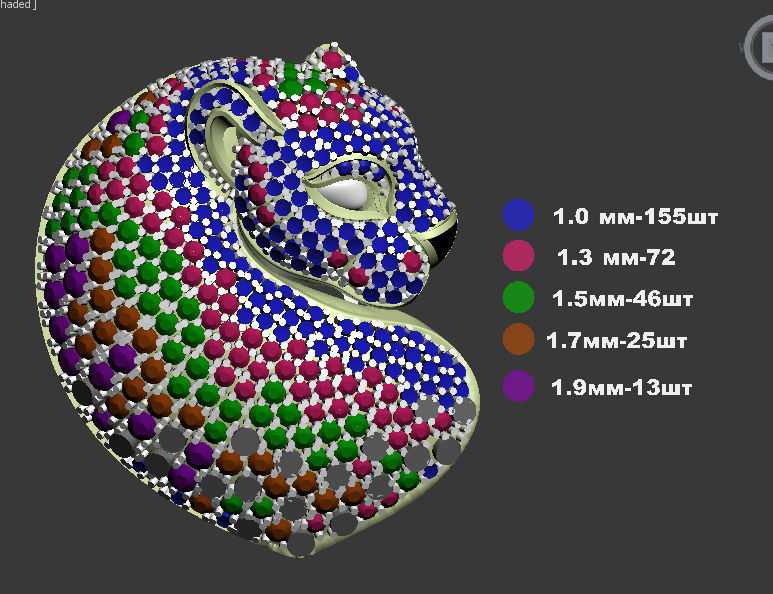 ring gold 3D print model_30