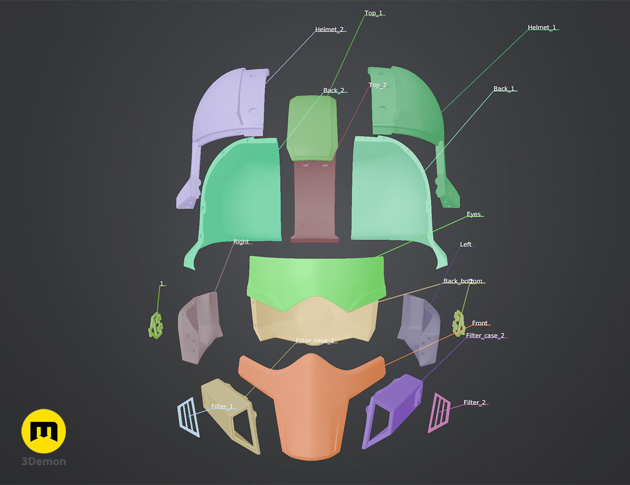 Helldivers 2 B-01 Tactical Helmet 3D print model_4