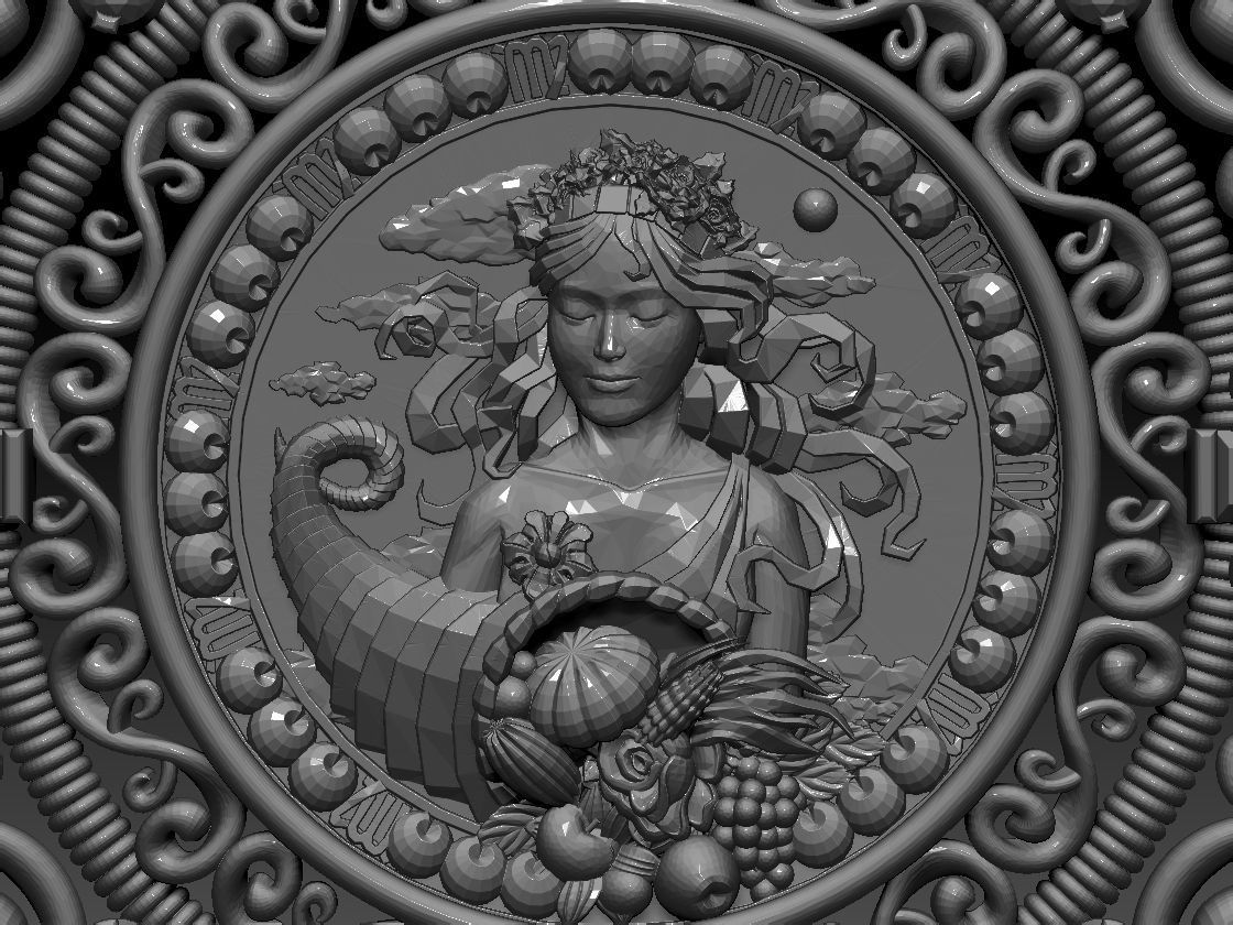 Zodiac sign Virgo pendant print Model 3D print model 3D print model_3