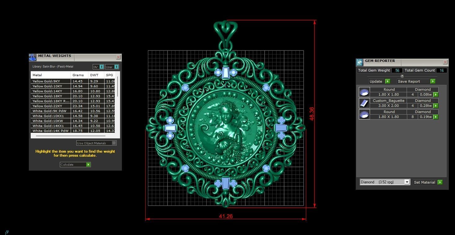 Zodiac sign Virgo pendant print Model 3D print model 3D print model_12