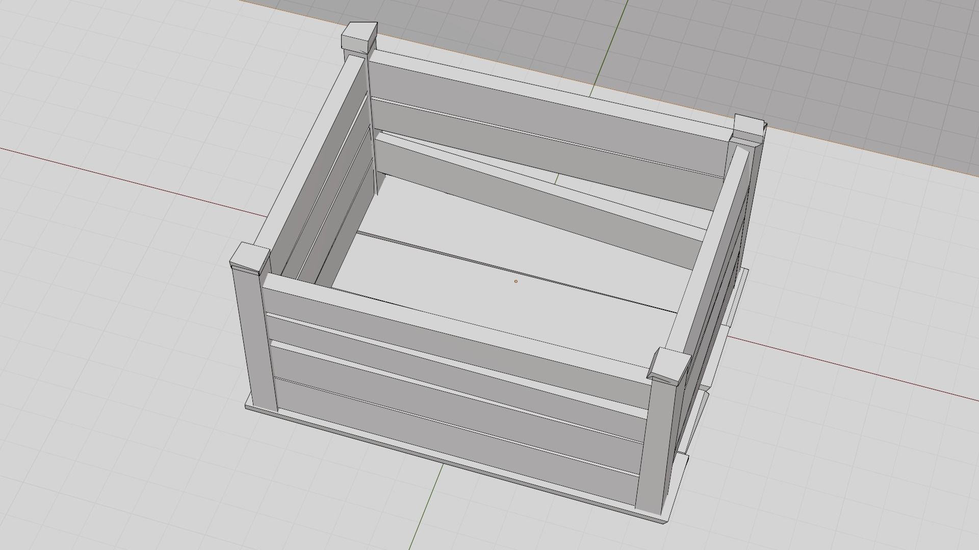 Wooden crate box Game Assets item6 3D model_19