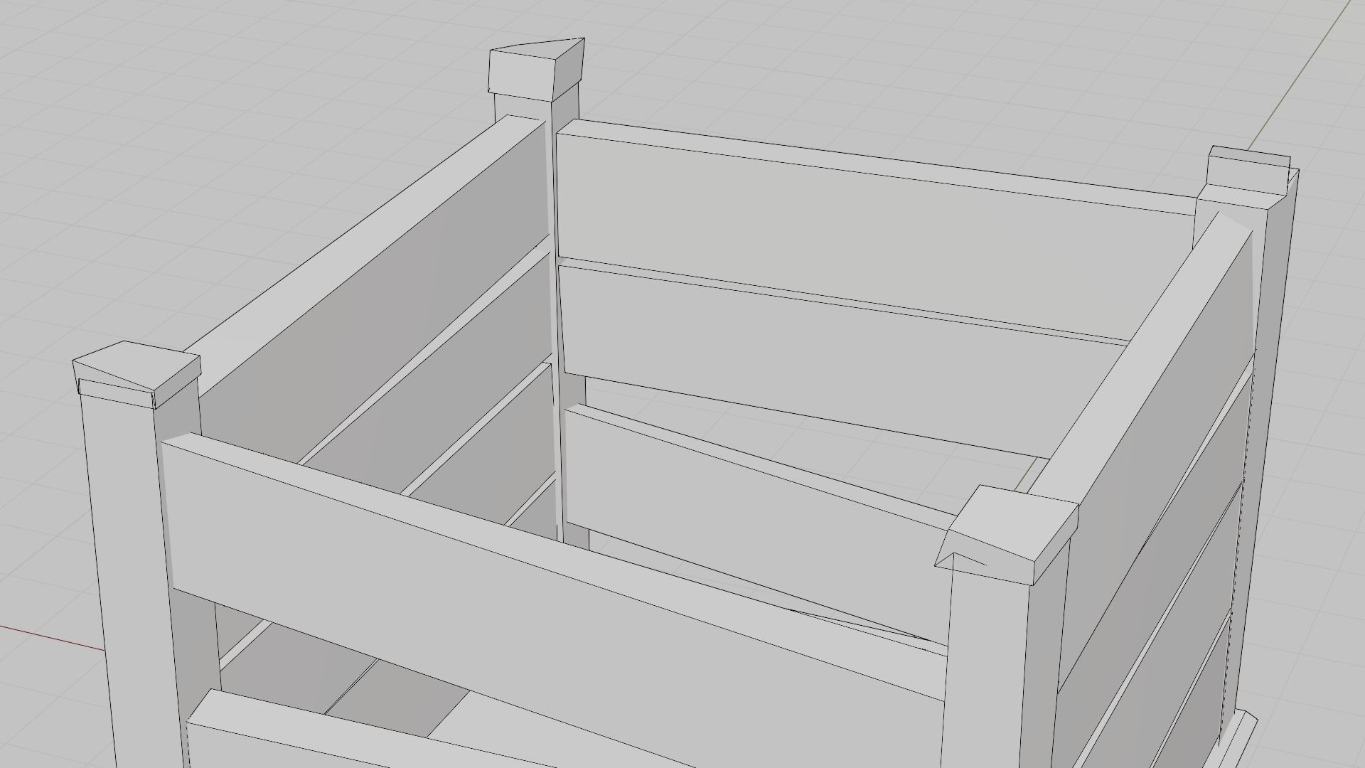 Wooden crate box Game Assets item6 3D model_24