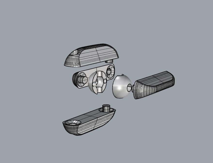 Chain and lock 3D print model_6
