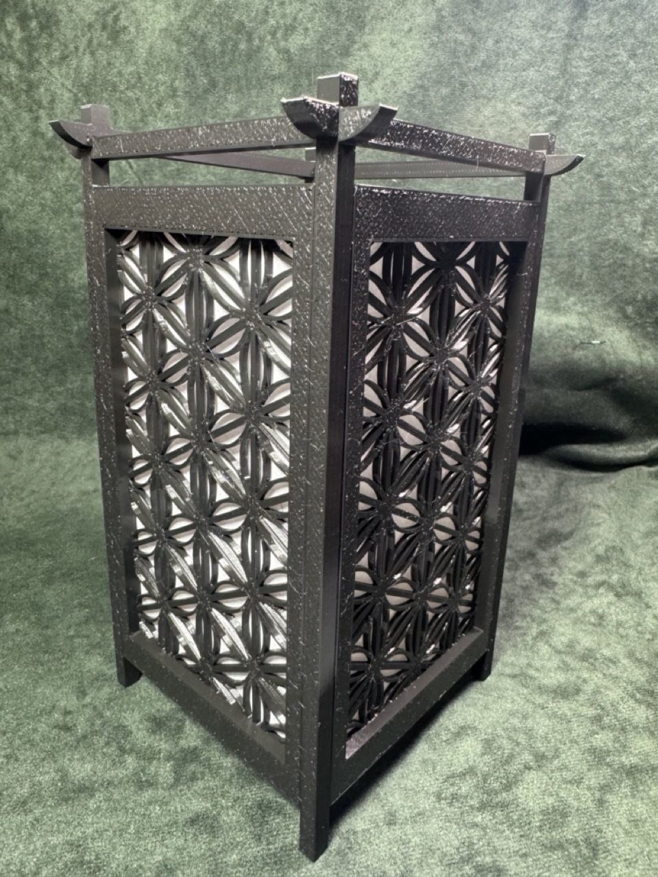 Kumiko Japanese Shoji Lantern - Shippo-kikkou 3D print model_2