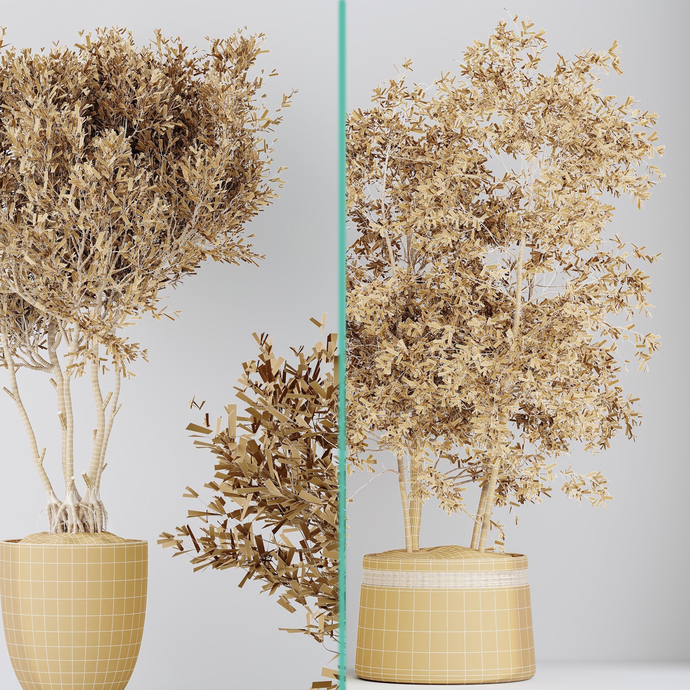 12 Different SETS of Plant Indoor SET VOL153 3D Model Collection_54