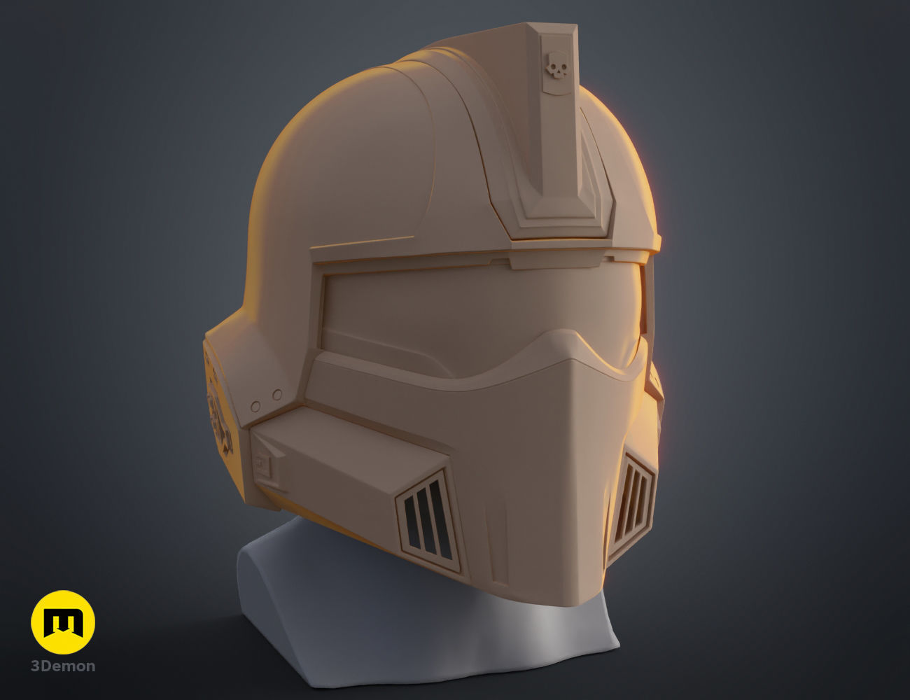 Helldivers 2 DP-40 Hero of the Federation Helmet 3D print model_6