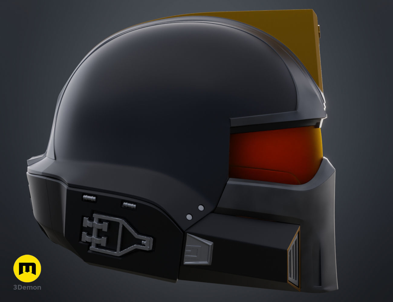 Helldivers 2 DP-40 Hero of the Federation Helmet 3D print model_11