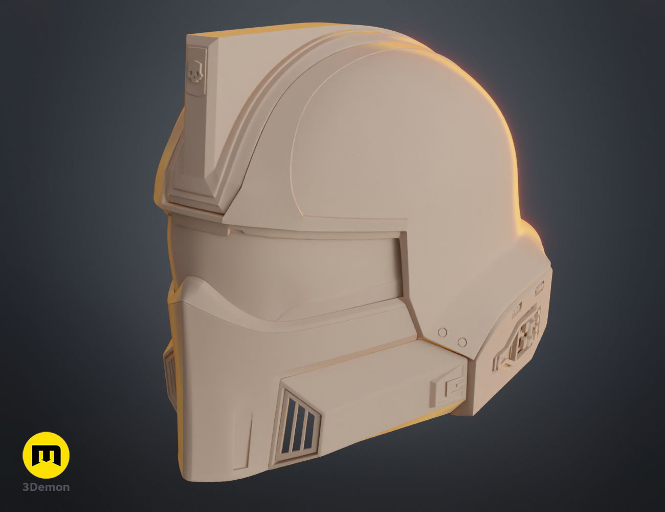 Helldivers 2 DP-40 Hero of the Federation Helmet 3D print model_9