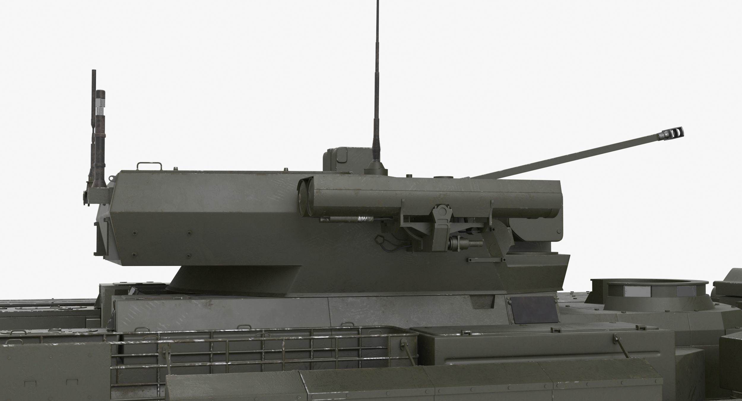 T-15 Armata Green Clean Low-poly 3D model_9
