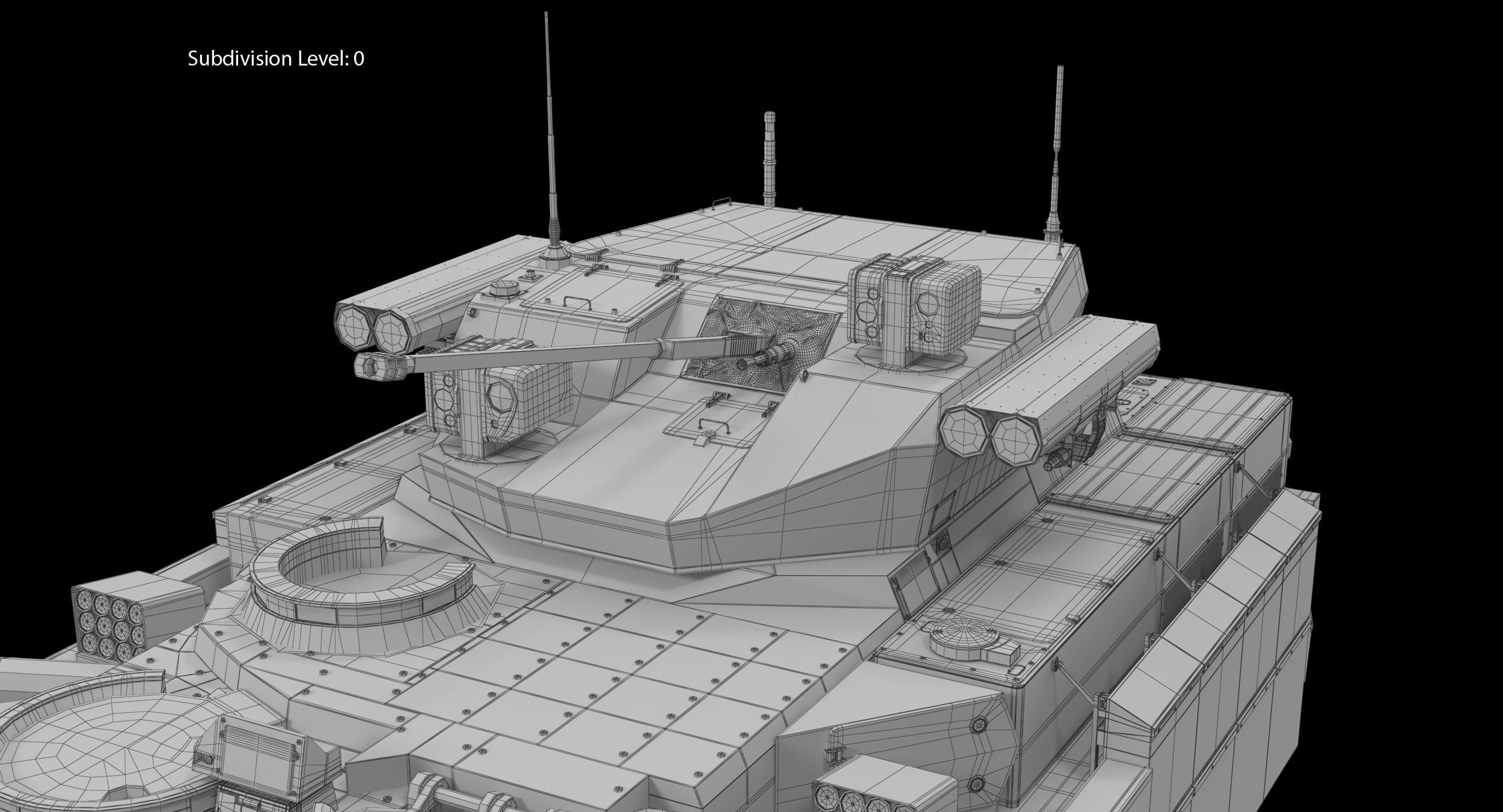 T-15 Armata Green Clean Low-poly 3D model_23
