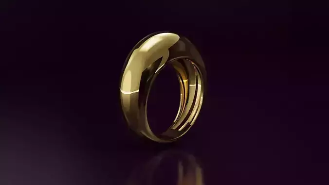 plain cabochon ring 