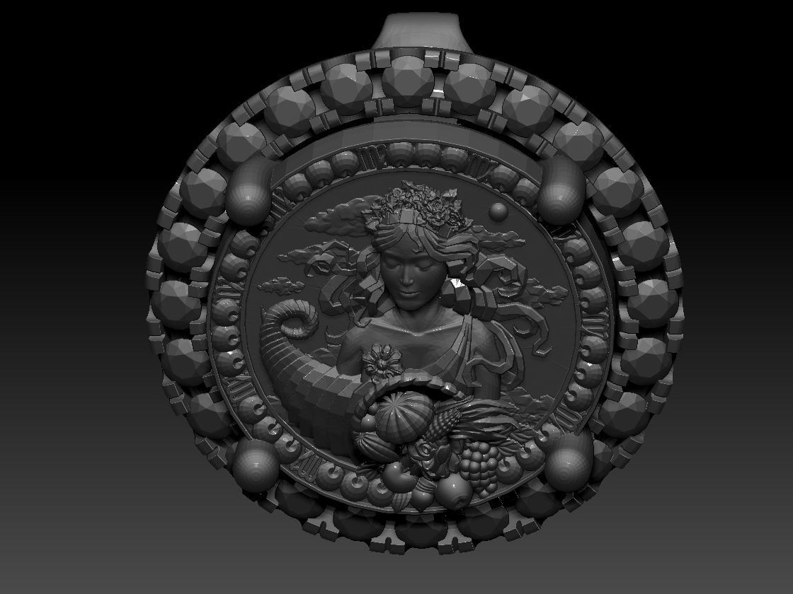 Zodiac sign Virgo Horoscope earring 3D print model 3D print model_2