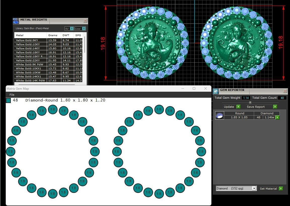 Zodiac sign Virgo Horoscope earring 3D print model 3D print model_12