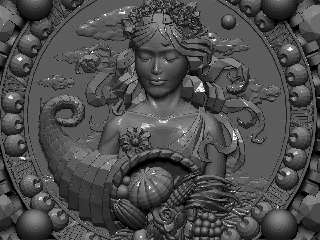 Zodiac sign Virgo Horoscope earring 3D print model 3D print model_1