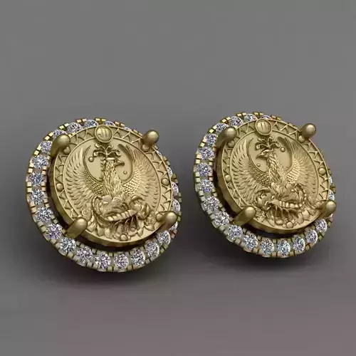 Zodiac sign Scorpio Horoscope earring 3D Print Model 