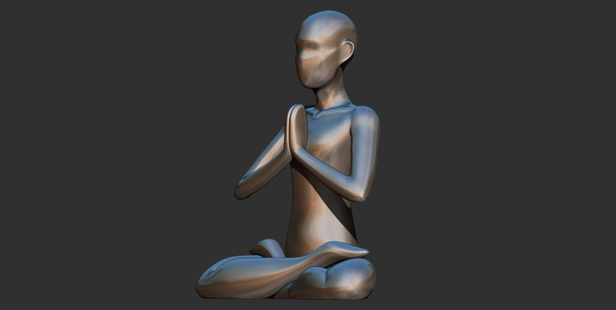  Meditation Sculpture 3D Printable model 3D print model_5
