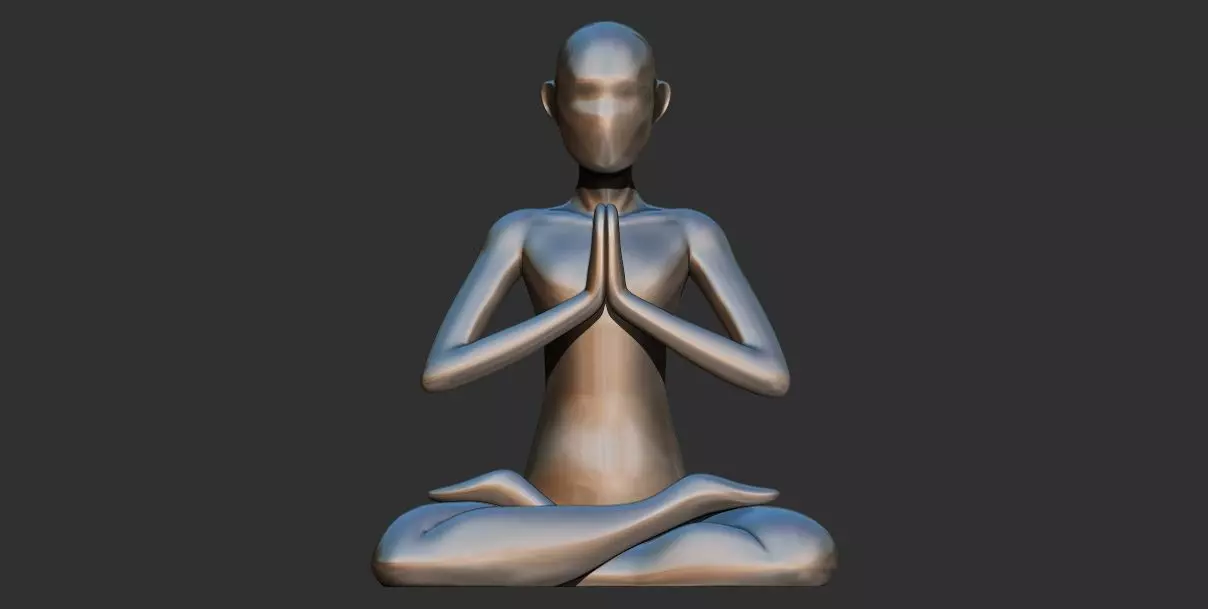  Meditation Sculpture 3D Printable model 3D print model_0