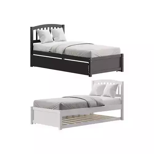 Twin Size Platform Bed Wood Bed