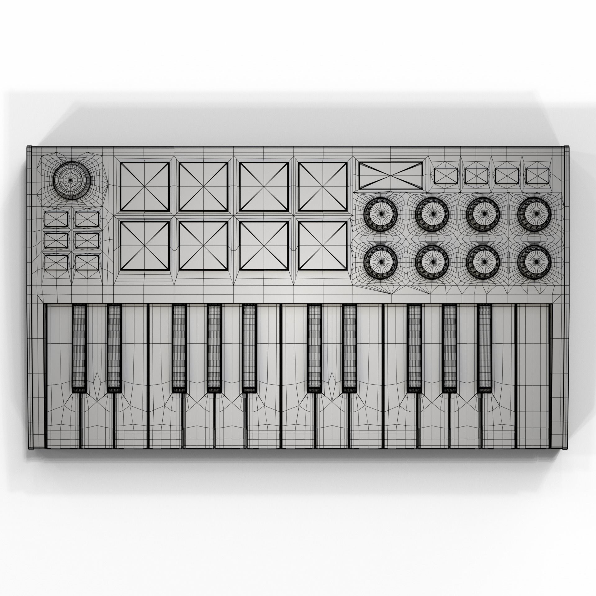 Akai MPK Mini - C4D Octane Project File  3D model_6