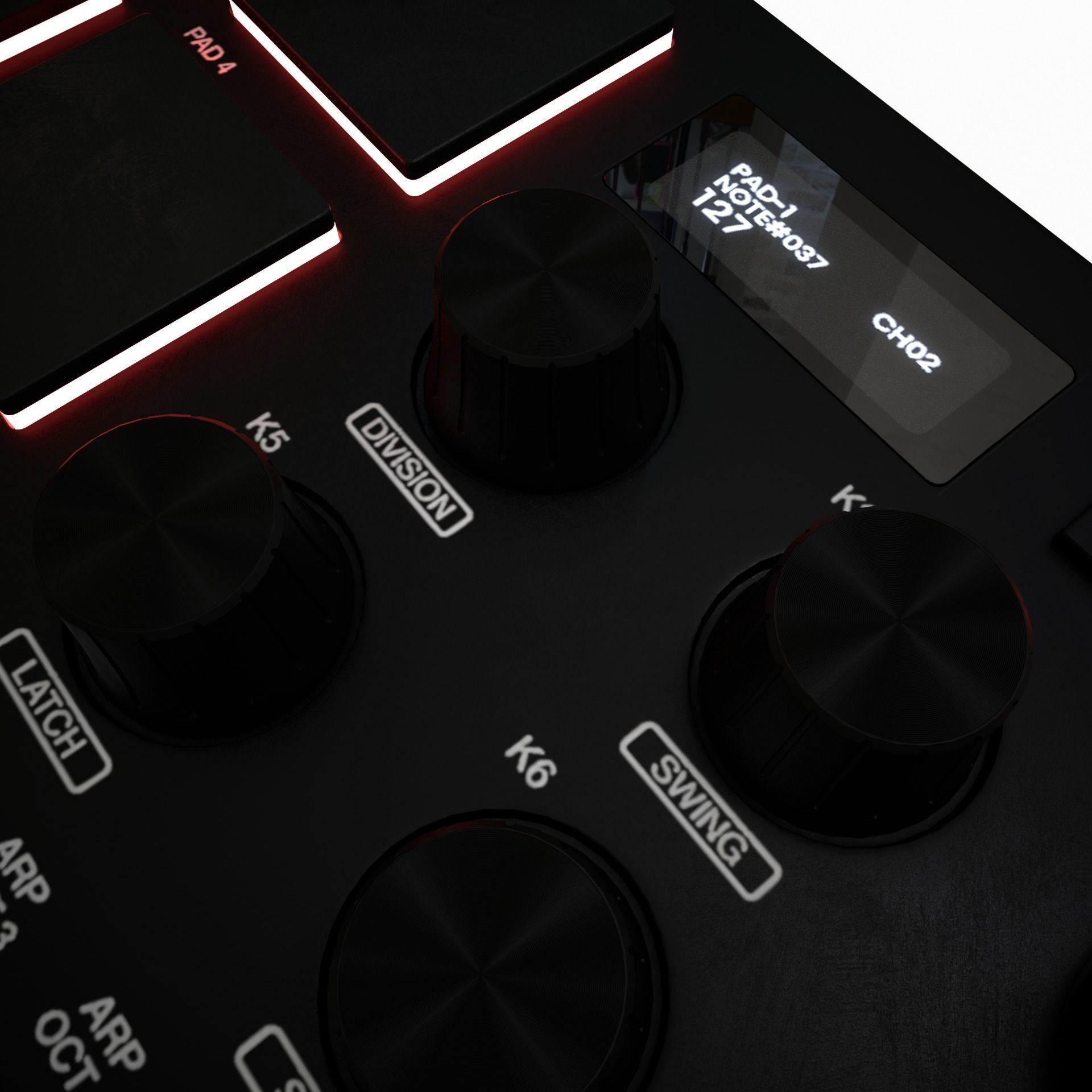 Akai MPK Mini - C4D Octane Project File  3D model_4