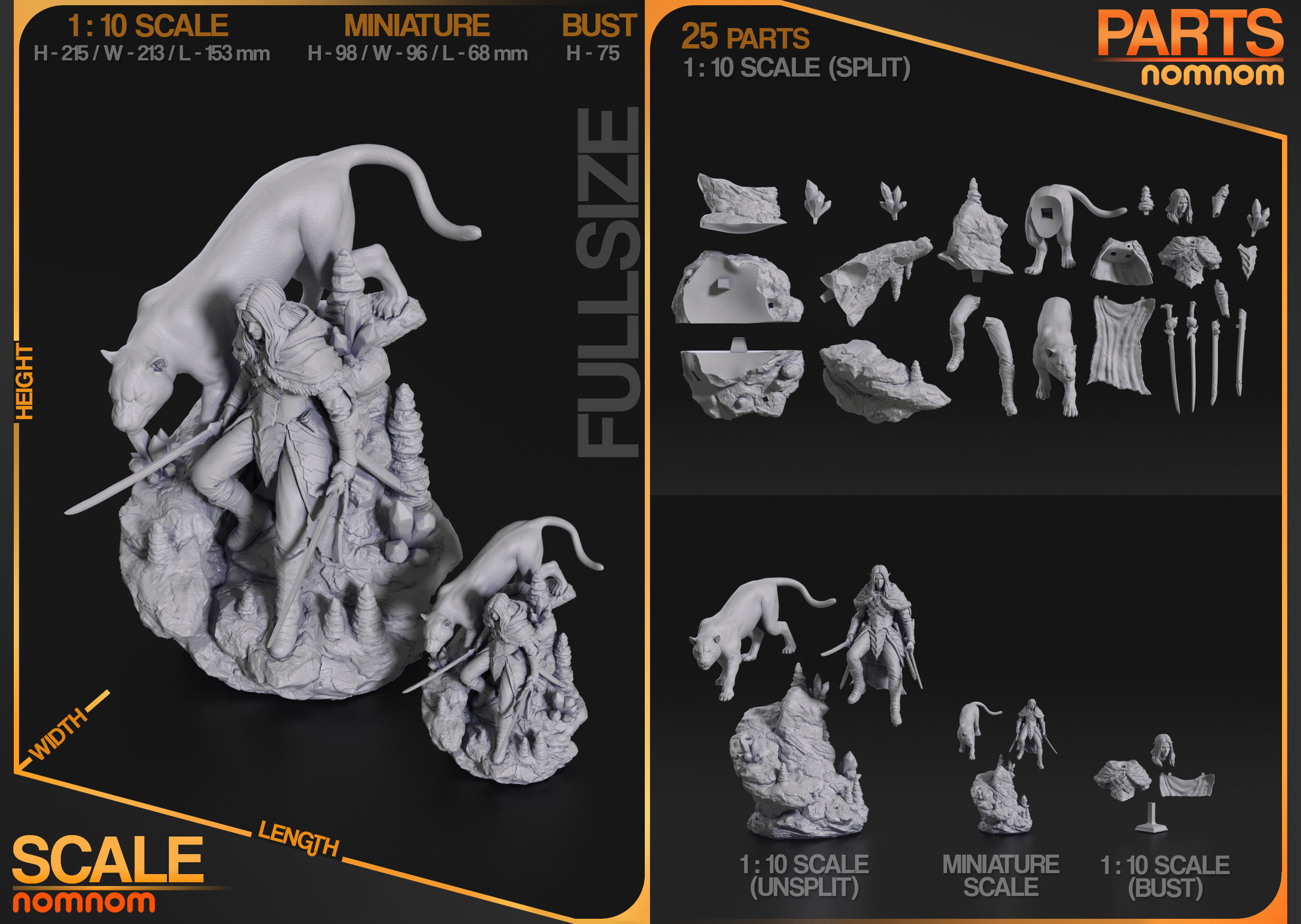 Drizzt DoUrden - Baldurs Gate 3D print model_3