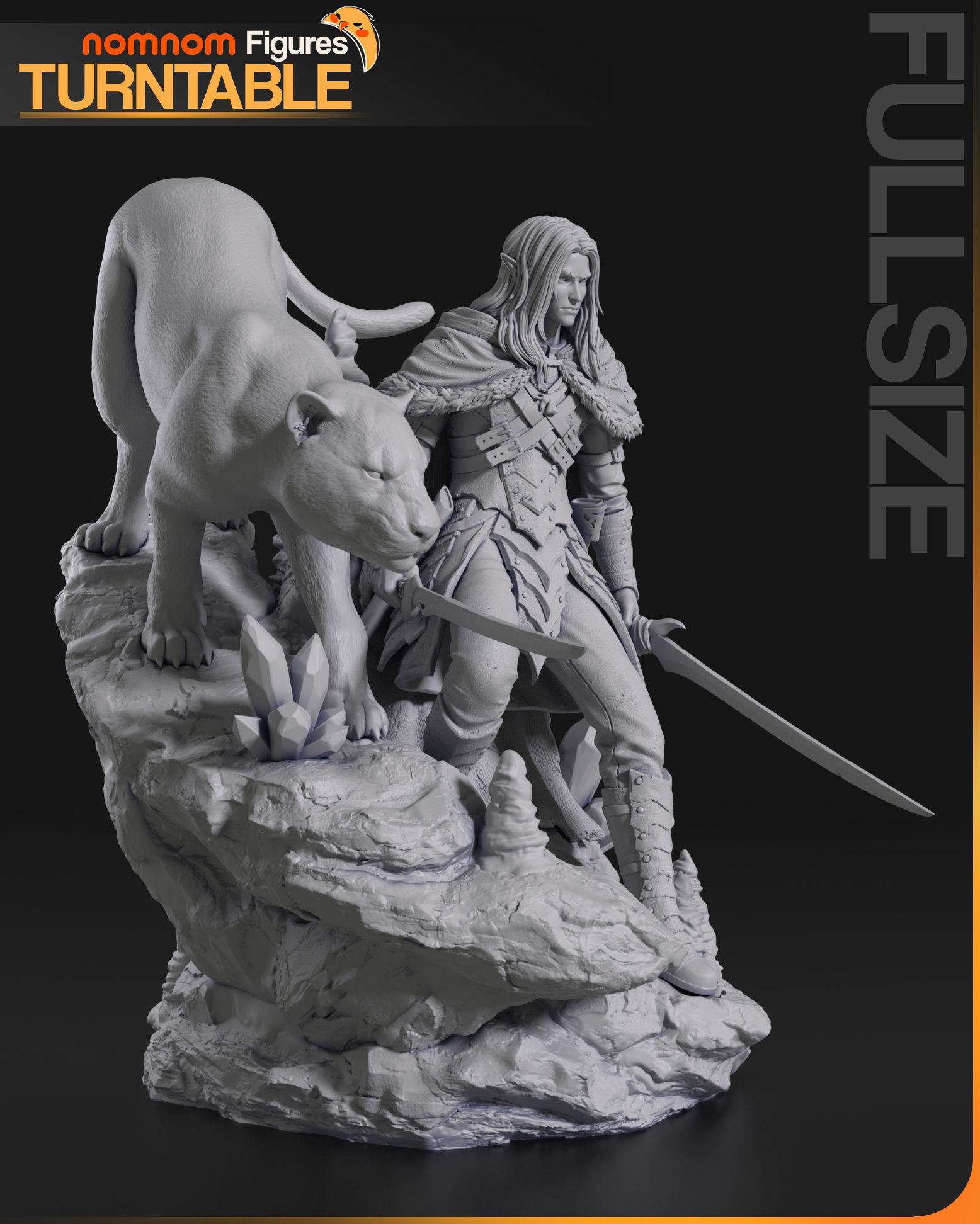 Drizzt DoUrden - Baldurs Gate 3D print model_6