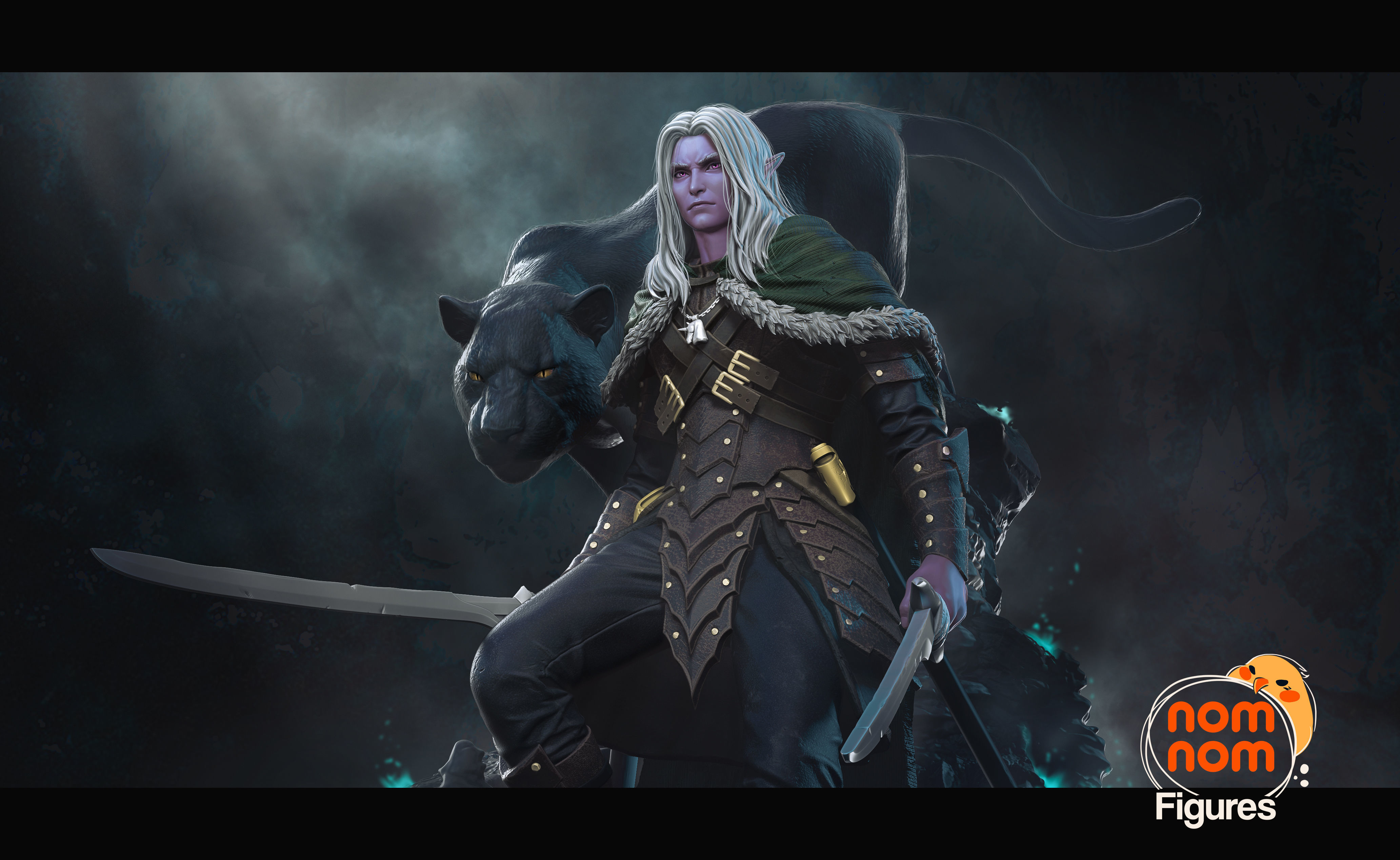 Drizzt DoUrden - Baldurs Gate 3D print model_1