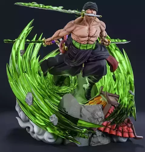 ZORO - ONE PIECE - 3D PRINTING  3D print model