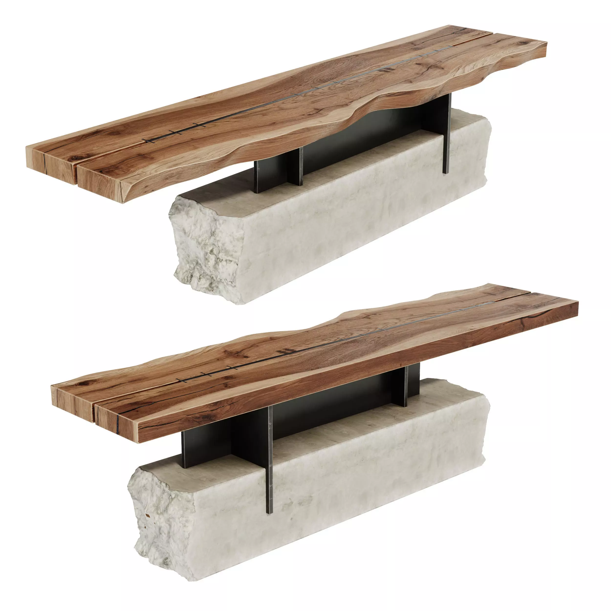 WOOD table 3D model_0