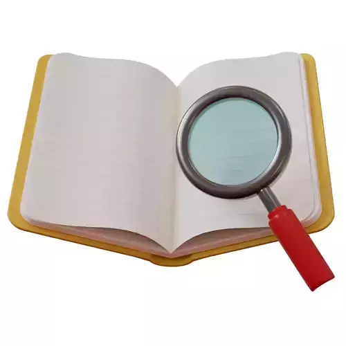 Book and Magnifier