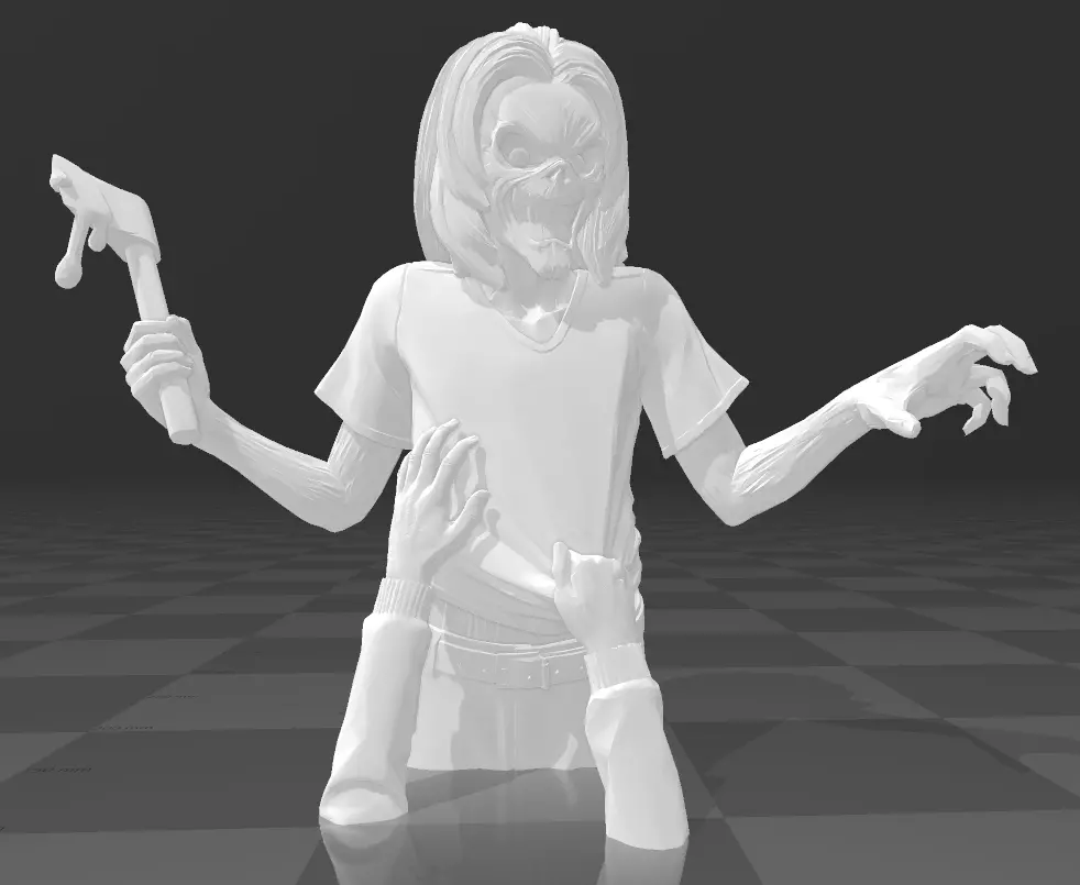 KILLER LOW POLY 3D print model_0